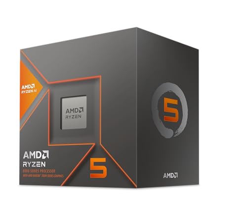 AMD Ryzen 5 8600G - Ryzen 5 8000-G Series 6-Core 4.3 GHz Socket AM5 65W AMD Radeon 760M Processor - 100-100001237BOX AMD Ryzen 5 8600G - Ryzen 5 8000-G Series 6-Core 4.3 GHz Socket AM5 65W AMD Radeon 760M Processor - 100-100001237BOX